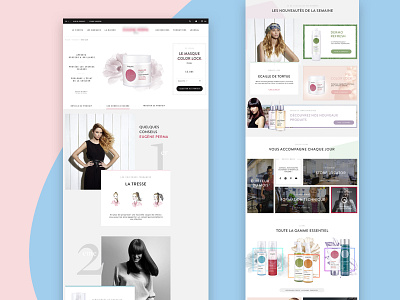Eugene Perma - French Professional Hairstyling brand art direction brand hairstyling ux webdesign