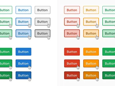 Improve outline buttons active button colors design flat git gitlab hover outline state system