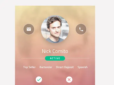 User Profile profile touch friendly ui user