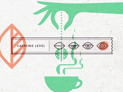 TWC 08 cup geometric hands happy icons leaf natural organic simple smile tea typography