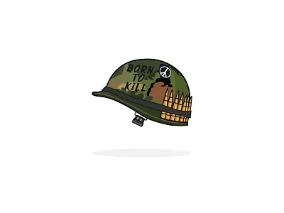 Full Metal Jacket helmet. fullmetaljacket hat headwear helmet ixdbelfast