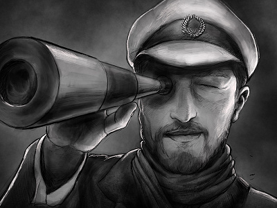 Captain art drawing illustration sketch storyboard