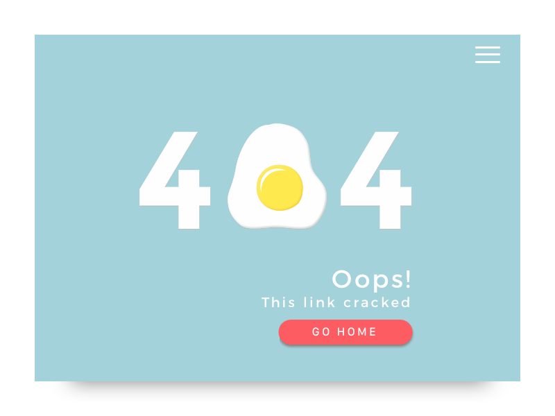 Example of 404 page