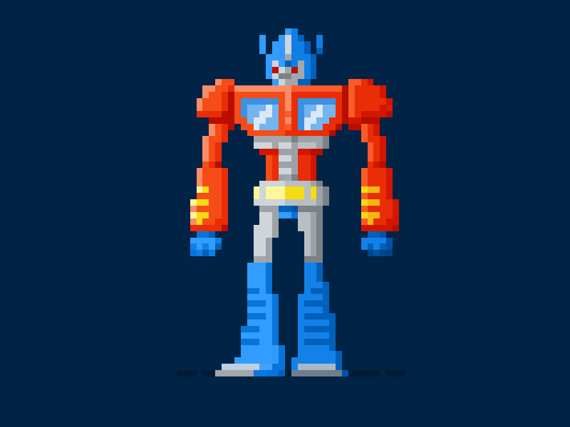 Optimus Prime animatedgif animation characterdesign gif photoshop pixel dailies pixelart transformer