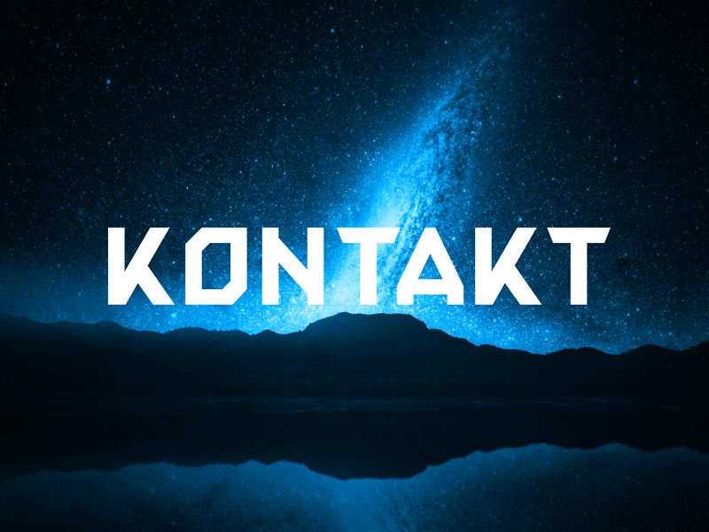 Kontakt Display Font display font scifi typography