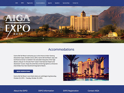 Annual Convention Website for AIGA EXPO 2016 2016 convention convention web site design expo woocommerce wordpress wordpress design