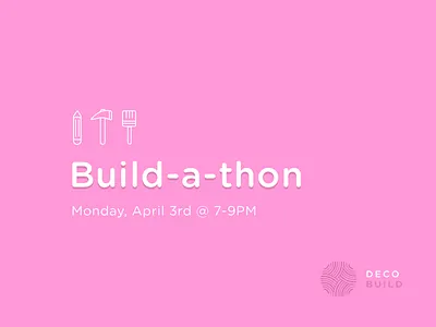 build-a-thon build design event poster