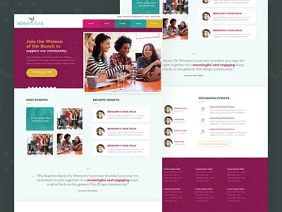 RSF Homepage V1 colorful homepage landing page