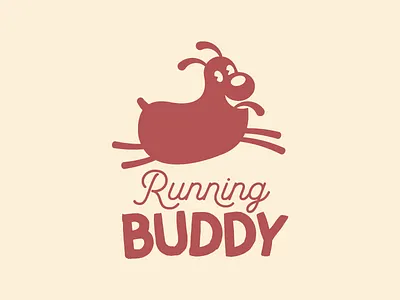 Running Buddy Tee Graphic brand branding icon identity illustrator logo logo design teeshirt type typography