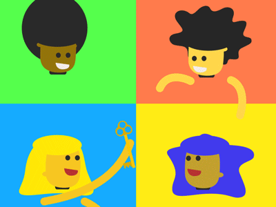 Women 2d animation key mograph women