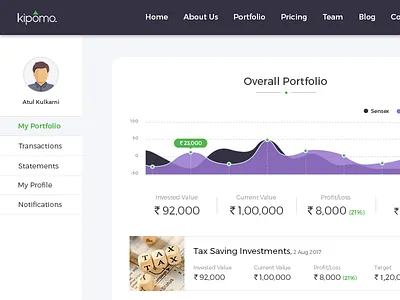 Kipomo web portal finance funds investments kipomo mutual funds save save for goals stock market stocks wealth management