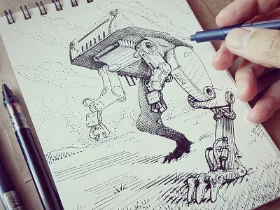 March Of Robots. Day 11 character design concept art illustration marchofrobots sketch