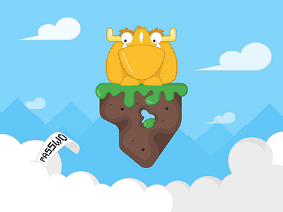 Can't find your password? clouds flat design forgot password illustration monster sky vector