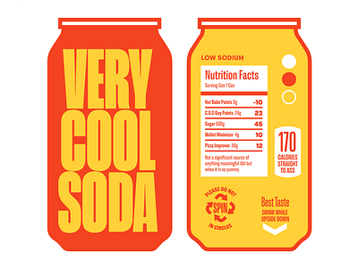 Cardinal Grotesque — Very Cool Soda soda specimen