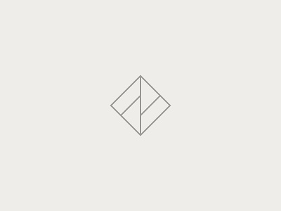 FF f light line logo logomark monogram simple square