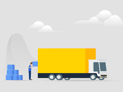 Yellow Truck animation explainer video illustration truck yellow