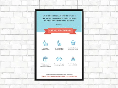 Poster Design benefits family family care maternity paternity poster design print