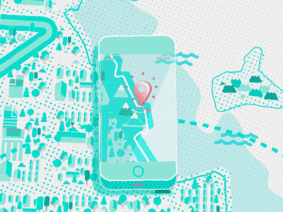 Geolocation animation geolocation graphics illustration location map mobile motion