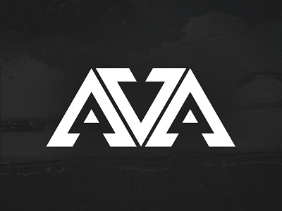 Logo Concept AVA bold concept dj logo triangle