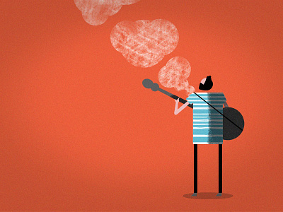 Smoke Signal illustration music vectorial