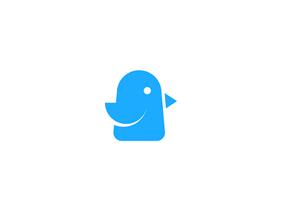 🐦 app blue branding design ios logo logo mark logotype mark minimal white