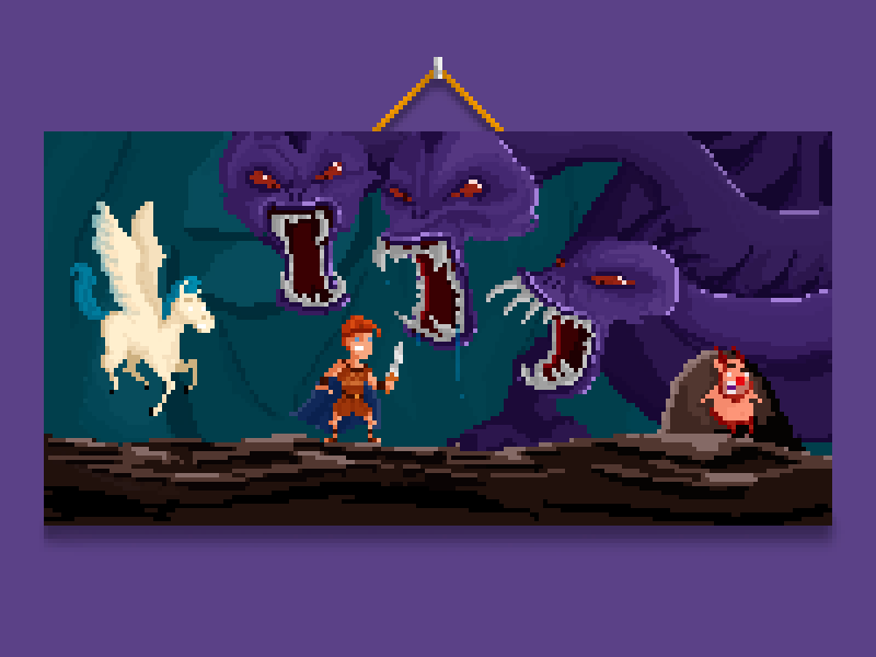 mythology disney hercules movies pixel pixelart