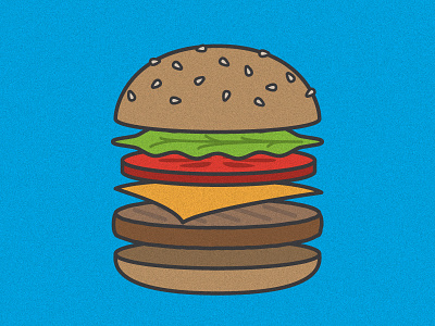 30 Minute Challenge: Burger 30 minute challenge cheeseburger grain hamburger vector