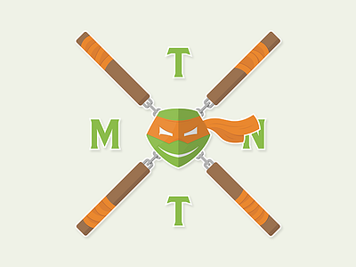 Day 1 - Mutant daily challenge design flat graphic illustration logo mutant ninja sticker tmnt turtle vector