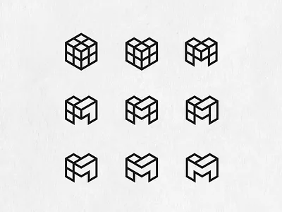 M Explorations geometric geometric logo letter lettermark line logo m minimal minimalistic monogram