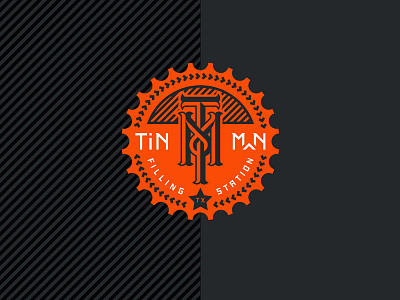TIN MAN FILLING STATION beer black branding filling station growler identity orange packaging texas beer tin man