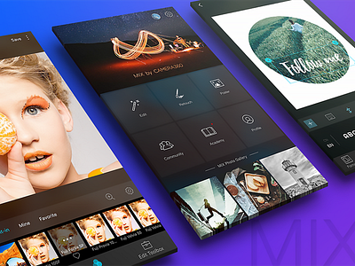 MIX Interface design online works app image interface mobile photograph photography ui