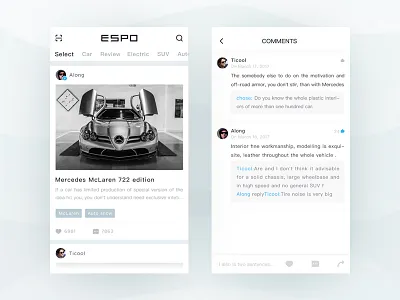 ESPO APP car ，recommended， used car，app custom