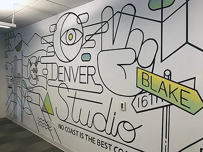 Mural handlettering mural