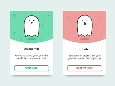 Flash message (error/success) 011 cartoon daily ui daily ui 011 dailyui dailyui011 flash message flat flat design ghost ui