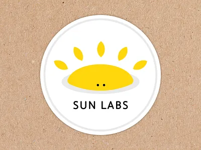 Sun Labs - Custom Label branding carton marketing sticker stickermule stickers sun