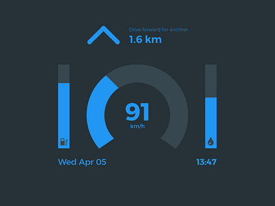 Car Interface (Daily UI #034) 034 car interface dailyui flat graphic design minimal photoshop simple ui ui design user interface web design