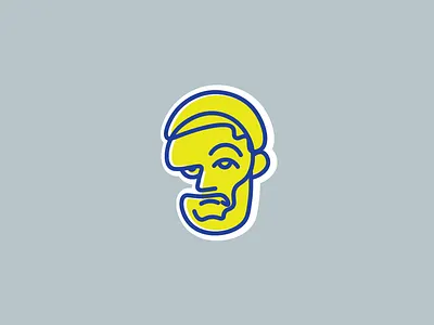 My selfie as a sticker character face icon illustration lines minimal sticker