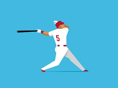The Machine albert pujols home run mlb sports vector