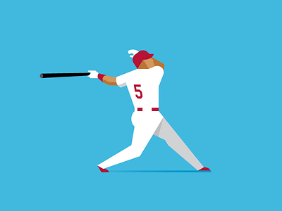 The Machine albert pujols home run mlb sports vector