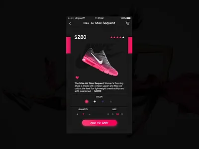 nike Online retailers app online retailers ui