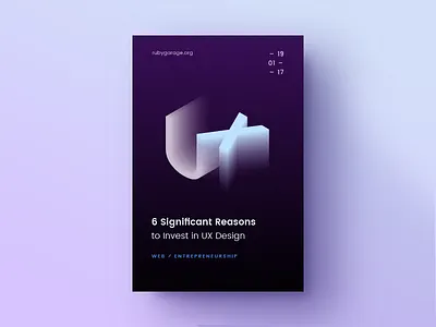 Series of Blog Illustrations article blog color design gradient illustration isometry poster type typography ux