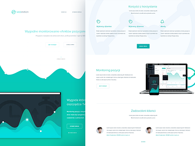 Seostation - LP design green seo ui ux web webdesign