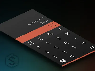 Day004 calculator dailyui day004 interface modern ui uidesign