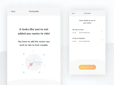 List and blank state design app blank state illustration list map mobile pin ux