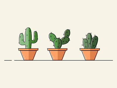 Cactuses ai cactus green illustration plants