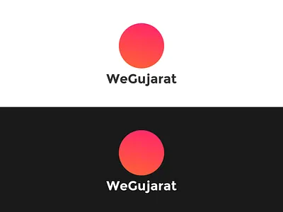 WeGujarat Logo branding circle logo wegujarat