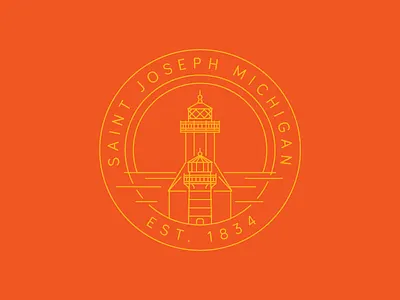 Saint Joseph Lighthouse emblem lighthouse mi michigan saint joseph