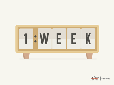 Clock Countdown - 1 Week aaa aaf american advertising awards clock countdown iowa social timer