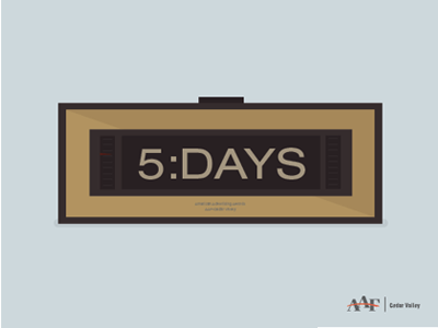 Clock Countdown - 5 Days aaa aaf american advertising awards clock countdown iowa social timer