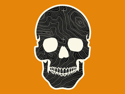 Topo Skull metal skull topo